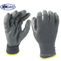 NMSAFETY 13 gauge nylon or polyester coated smooth finish nitrile work gloves CE EN388 4121X
